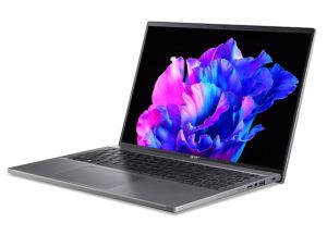 Laptop Acer Swift Go16, SFG16-71-58DL, Intel Core i5-1335U (până la 4,60 GHz, 12 MB), IPS WUXGA SlimBezel de 16 inchi, LPDDR5 de 16 GB, SSD PCIe NVMe de 1024 GB, Intel UMA BT, WIFI6E,+ Cameră QHD, FPR, fără sistem de operare, gri
