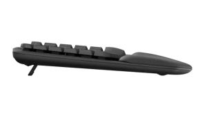 Keyboard Logitech Wave Keys wireless ergonomic keyboard - GRAPHITE - US INT`L - 2.4GHZ/BT - N/A - INTNL-973 - UNIVERSAL