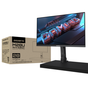 Gaming monitor Gigabyte M28U, 28" ARM EDITION UHD 4K, SS IPS,144Hz 1ms, HDR400, RGB Fusion 2.0