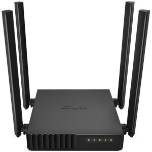 Router Wi-Fi AC1200 dual-band, până la 867 Mbps la 5 GHz + până la 300 Mbps la 2,4 GHz, suport pentru standardele 802.11ac/n/a/b/g/, Wi-Fi activat, 4x antene fixe