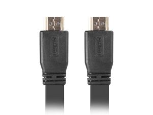 Cable Lanberg HDMI M/M V2.0 cable 1.8m, 4K flat, black