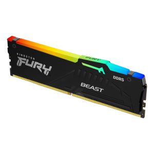 Memorie Kingston FURY Beast Black RGB 16GB DDR5 6000MHz CL30 KF560C30BBA-16