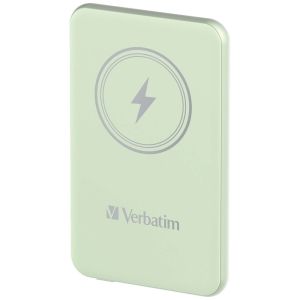 External battery Verbatim MCP-5GN Power Pack 5000 mAh with UBS-C® PD 20W / Magnetic Wireless Charging 15W Green
