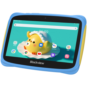 Blackview Tab 3 Kids, Albastru, HD de 7 inchi 1024*600, 7731E Quad-core 1,3GHz, Față 0,3MP; Cameră spate de 2 MP, 2 GB/32 GB, baterie de 3280 mAh, Doke 3.0 Go (Android 13), versiune WiFi, 802.11 b/g/n (2,4 GHz), Bluetooth