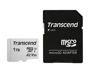 Memory Transcend 1TB microSD w/ adapter UHS-I U3 A2