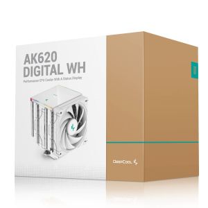 DeepCool CPU Cooler AK620 Digital White - Dual-Tower - LGA1700/AM5