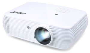 Multimedia projector Acer Projector P5535, DLP, FullHD (1920x1080), 20000:1, 4500 ANSI Lumens, 3D 144Hz, VGAx2, RCA, HDMI/MHL, HDMI, Audio in, RJ45, LAN Control, Speaker 16W, Bluelight Shield, Bag, 2.71kg, White + Acer T82-W01MW 82.5"