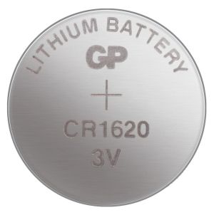 Lithium Button Battery GP CR1620 3V 5 pcs in blister /price for 1 battery/ GP