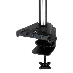 Stand Arctic pentru două monitoare Monitor dublu cu montare pe birou 4xUSB3.0 - Z2 Pro - Gen 3