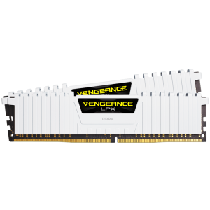 Corsair DDR4, 3200MHz 16GB 2x8GB Dimm, fără tampon, 16-18-18-36, XMP 2.0, Vengeance LPX Heatspreader alb, PCB negru, 1,35 V, pentru SKL, EAN:0843591088381