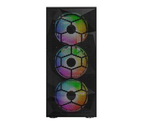 Montech X3 MESH, Mid-tower Case, TG, 6 fixed RGB Fans, Black