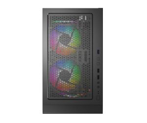 Montech box X3 MESH, carcasă Mid-tower, TG, 6 ventilatoare RGB fixe, negru