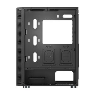 Montech X3 GLASS, Mid-tower Case, TG, 6 fixed RGB Fans, Black