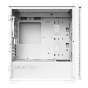 Montech AIR 100 ARGB, Micro ATX Case, TG, 4x120mm ARGB Fans, White