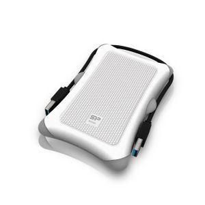 Silicon Power 2.5-inch Armor A30 White Shockproof SATA Hard Drive Model USB 3.2