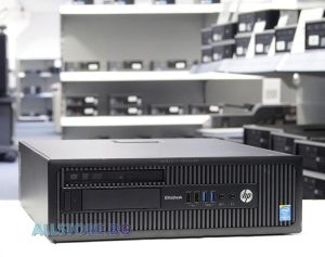 HP EliteDesk 800 G1 SFF, Intel Core i5, 4096 MB DDR3, 128 GB SSD de 2,5 inchi, desktop subțire, grad A