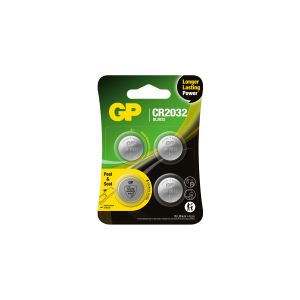 Lithium Button Battery GP  CR2032 3V 4 pcs in blister /price for 4 battery/  GP