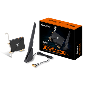 Kablosuz kart GIGABYTE AORUS X210 Intel® WIFI 6E 2x2 802.11ax, Bluetooth 5.2