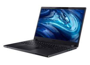 Laptop Acer Travelmate TMP215-54-76M5, Core i7 1255U, (până la 4,70 Ghz, 12 MB), 15,6" FHD AG IPS, 16 GB DDR4, 512 GB NVMe SSD, kit de upgrade HDD, Intel UMA, cameră HD cu obturator, TPM2.0, TPM2. Cititor de carduri Micro SD, FPR, Wi-Fi 6AX, BT 5.0, KB, L