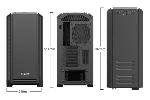 liniște! cutie Case EATX - Silent Base 601 Window Black