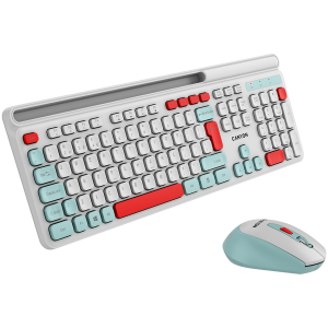 CANYON HSET-W5 Tastatură+Mouse AAA+AA Alb fără fir