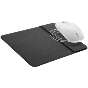 CANYON MP-W5, Covoraș pentru mouse cu încărcător fără fir, Intrare 5V/2A, Ieșire 9V2A 5W/7,5W/10W, 324*244*6mm, lungime cablu USB tip C 1m, negru, 220g