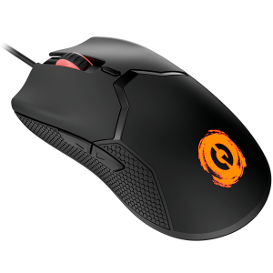 CANYON Carver GM-116, mouse cu fir pentru jocuri cu 6 taste, senzor A603EP, DPI până la 3600, acoperire din cauciuc pe panou, comutator Huano 1 milion, cablu PVC de 1,65 M, material ABS. dimensiune: 130*69*38mm, greutate: 105g, negru