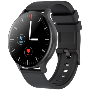 CANYON Badian SW-68, Smartwatch, Realtek 8762CK, 1.28''TFT 240x240px; RAM : 160KB, Lithium-ion polymer battery, 3.7V 190mAh Include, Black Zinc alloy middle frame + plastic bottom case+ black Silicone strap + black strap buckle, 44.9x 10.9mm, strap: 20x2