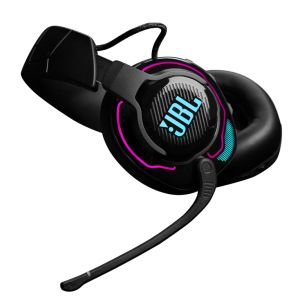 Căști JBL QUANTUM 910 Căști de gaming fără fir supraear de performanță cu urmărirea capului îmbunătățită, anulare activă a zgomotului și Bluetooth