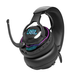 Căști JBL QUANTUM 910 Căști de gaming fără fir supraear de performanță cu urmărirea capului îmbunătățită, anulare activă a zgomotului și Bluetooth