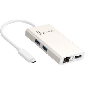 Adaptor USB-C multiport j5Create JCA374, HDMI, Ethernet, hub USB 3.0, PD 2.0