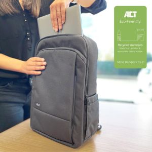 Rucsac pentru laptop ACT AC8560, până la 15,6 inchi, gri