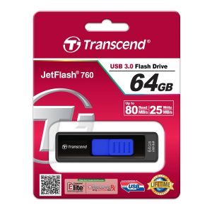 Memorie Transcend 64GB JETFLASH 760, USB 3.0 (albastru)