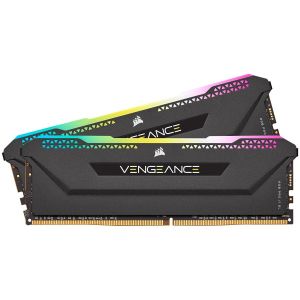 Corsair DDR4, 3600MHz 16GB 2x8GB DIMM, Arabelleksiz, 18-22-22-42, XMP 2.0, VENGEANCE RGB PRO SL Siyah Isı Dağıtıcı, RGB LED, 1,35V, AMD Ryzen ve Intel için, EAN:0840006631989