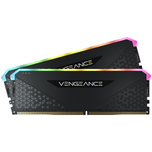 Corsair DDR4, 3600MHz 16GB 2x8GB DIMM, fără tampon, 18-22-22-42, XMP 2.0, difuzor de căldură VENGEANCE RGB RS, LED RGB, 1,35 V, pentru AMD Ryzen și Intel XMP, EAN:08400066488