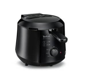 Friteuză Tefal FF230831, Fry Principio, Friteuză compactă cu pereți termoizolați „reci”, Capacitate grăsime: 1,2l, Capacitate produse alimentare: până la 600 g, negru