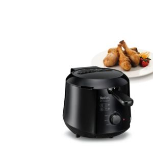 Friteuză Tefal FF230831, Fry Principio, Friteuză compactă cu pereți termoizolați „reci”, Capacitate grăsime: 1,2l, Capacitate produse alimentare: până la 600 g, negru