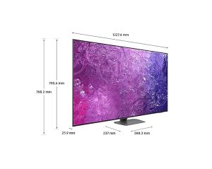 Televizor Samsung 65 inchi 65QN90C 4K NEO QLED, SMART, 120 Hz, Bluetooth 5.2, Wi-Fi 5, 4xHDMI 2.1, 2xUSB, argintiu