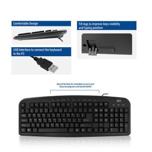 ACT Keyboard USB (Qwerty/US layout)