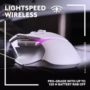 Mouse pentru jocuri Logitech G502 X Plus White Lightsync RGB