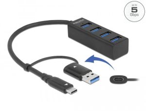 Hub USB, 4 porturi, DELOCK-63828