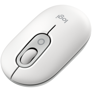 Mouse LOGITECH POP cu emoji - OFF-WHITE - BT - EMEA28i-935 - FY25,TERRA