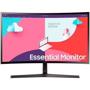 Monitor LED SAMSUNG LS27C3666AUXEN S36C, 27 "FHD CURVED 1800R 16: 9 (1920x1080) VA 75Hz, 250 CD/㎡, 3000: 1, 4 ms, 178/178, FS, 1XVGA 1XHDMI, TILT, Y-STAND VESA 75X75, 2Y