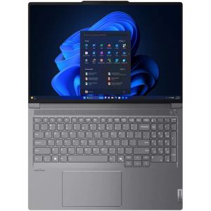 Laptop Lenovo ThinkBook 16p G5 Intel Core i9-14900HX (până la 5,8GHz, 36MB), 32GB(16+16)GB DDR5 5600MHz, 1TB SSD, 16" 3.2K (3200x2000) IPS AG/NVIDIA, NVIDIA GeFor HD4060 Cameră, calibrare culori, KB iluminat din spate, gri Storm, WLAN, BT, FPR, DOS, 3 ani