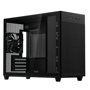 Cutie ASUS PRIME AP201 Sticlă Securizată, Micro ATX - Negru