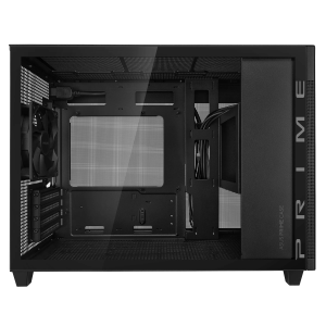 Cutie ASUS PRIME AP201 Sticlă Securizată, Micro ATX - Negru