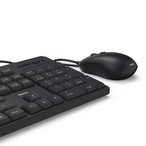 HAMA Set tastatură și mouse cu fir CKM-200, USB-A, USB-C