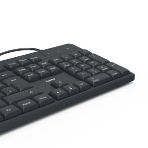 HAMA Tastatură cu fir CK-200, chirilic, USB-A, USB-C, butoane multiple