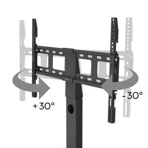 Hama TV Stand, Swivel, Height-adjustable, 165 cm (65") up to 40 kg, 220867