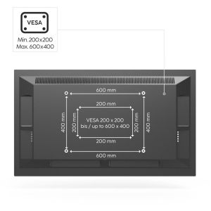 Hama TV Stand, Swivel, Height-adjustable, 165 cm (65") up to 40 kg, 220867